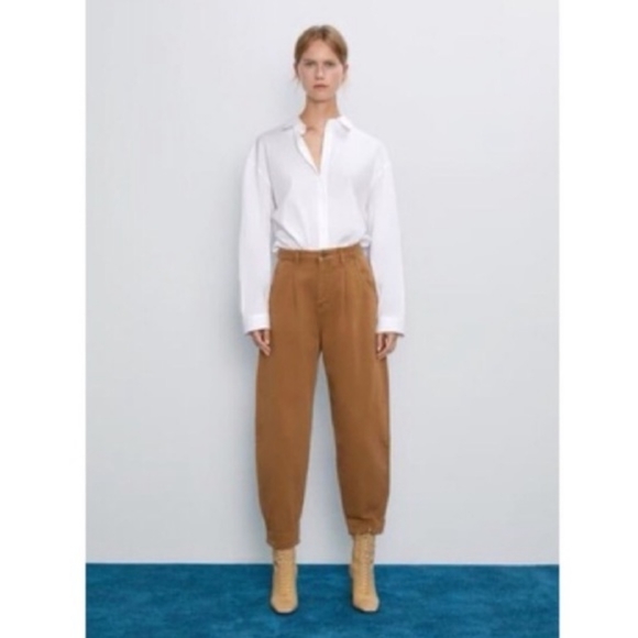 Zara nwot Blogger favorite brown slouchy jeans - Picture 2 of 4